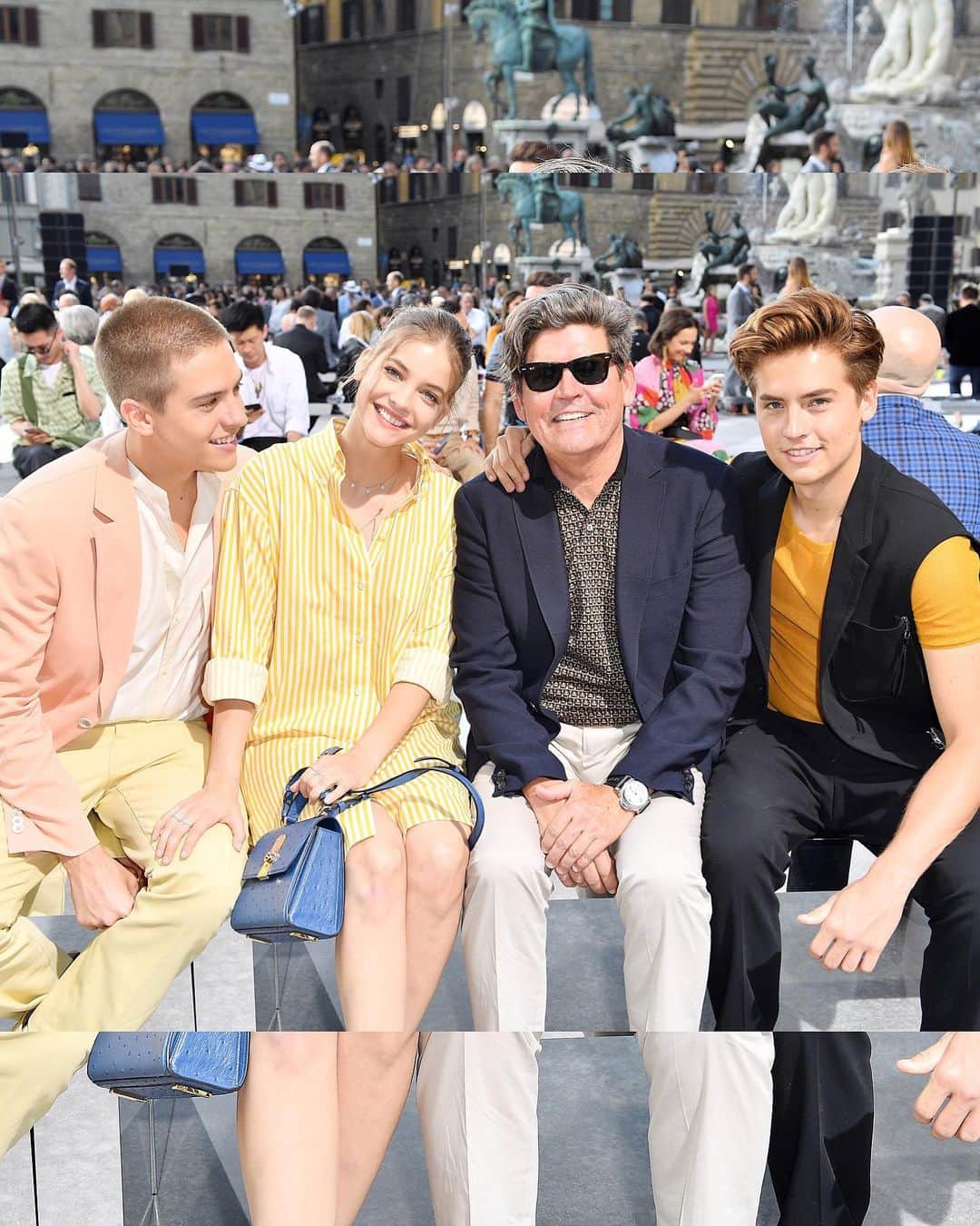 Just Jaredさんのインスタグラム写真 - (Just JaredInstagram)「It was a family affair for the Sprouse twins at the @ferragamo show today in Florence!  #DylanSprouse #ColeSprouse #BarbaraPalvin #MatthewSprouse #SalvatoreFerragamo Photos: Getty」6月12日 8時16分 - justjared