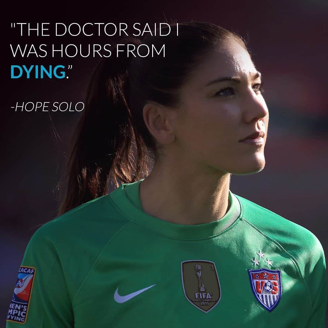 E! Onlineさんのインスタグラム写真 - (E! OnlineInstagram)「Olympic soccer player Hope Solo is opening up about suffering a miscarriage of twins. 💔Link in bio. (📷: Getty Images)」6月12日 8時46分 - enews