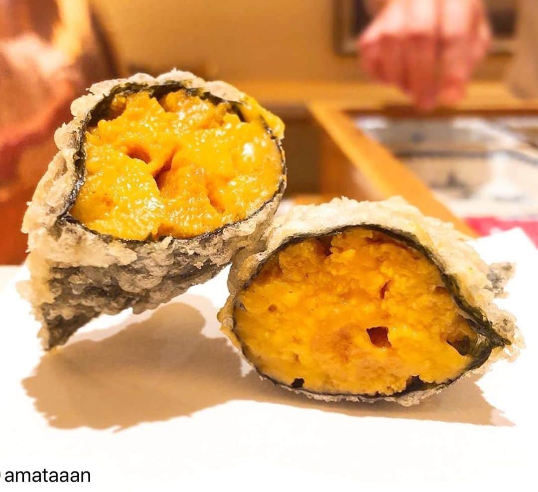 のインスタグラム：「【たきや】麻布十番。 東カレ倶楽部メンバー様よりリポスト。 * #repost @amataaan * ・・・ たきや (4月)🍤💖 1﻿ ﻿ #麻布十番たきや#たきや#麻布十番#天ぷら#和食#雲丹#東カレ倶楽部#Japan#Tokyo#tempura#washoku#japanesefoodie」