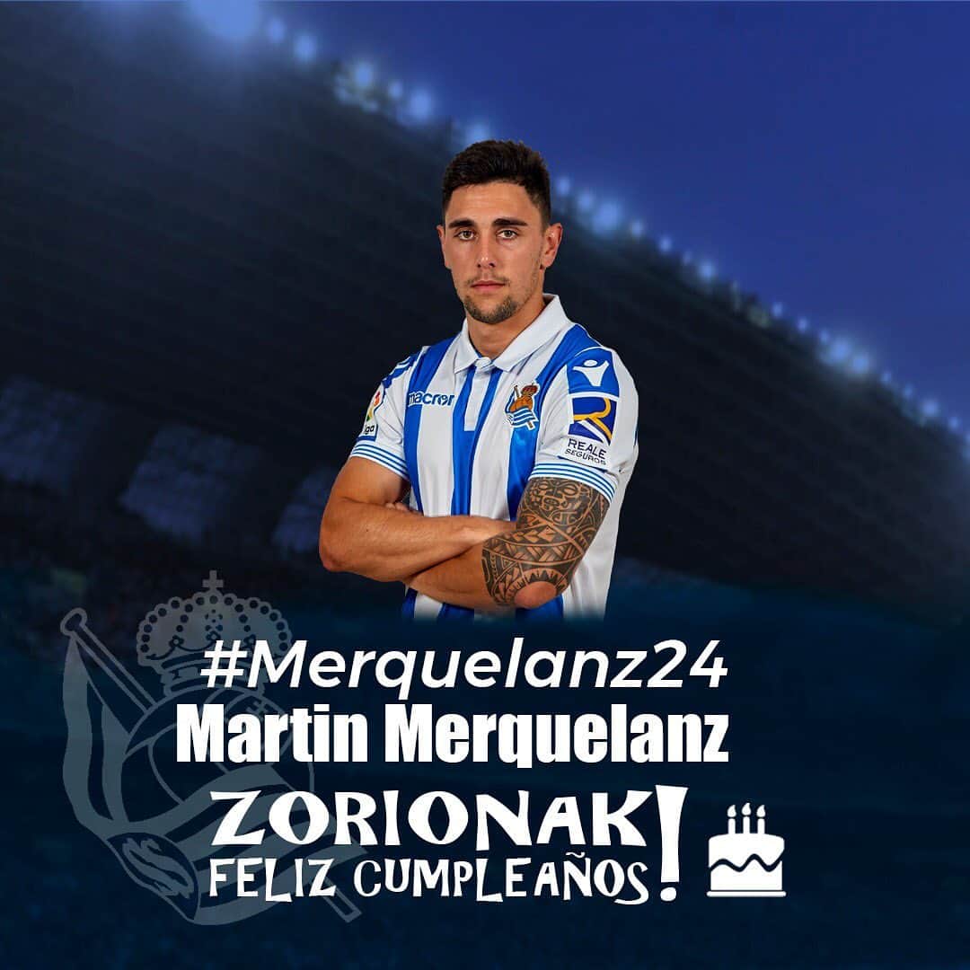 レアル・ソシエダさんのインスタグラム写真 - (レアル・ソシエダInstagram)「🎂 ¡Hoy es el cumpleaños de Martín Merquelanz! • 🎂 Gaur Martin Merquelanzen urtebetetzea da! • ZORIONAK MARTIN!!! 🎉 🎉🎉 • #RealSociedad」6月12日 21時05分 - realsociedad
