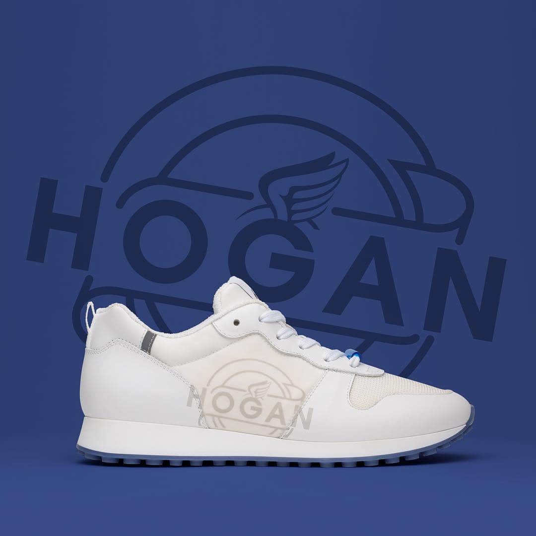 ホーガンさんのインスタグラム写真 - (ホーガンInstagram)「All white with a splash of colour on the #HOGAN men's #SS19 #H383 #sneakers  Shop #HoganSneakers on HOGAN.COM - link in bio」6月12日 20時01分 - hoganbrand