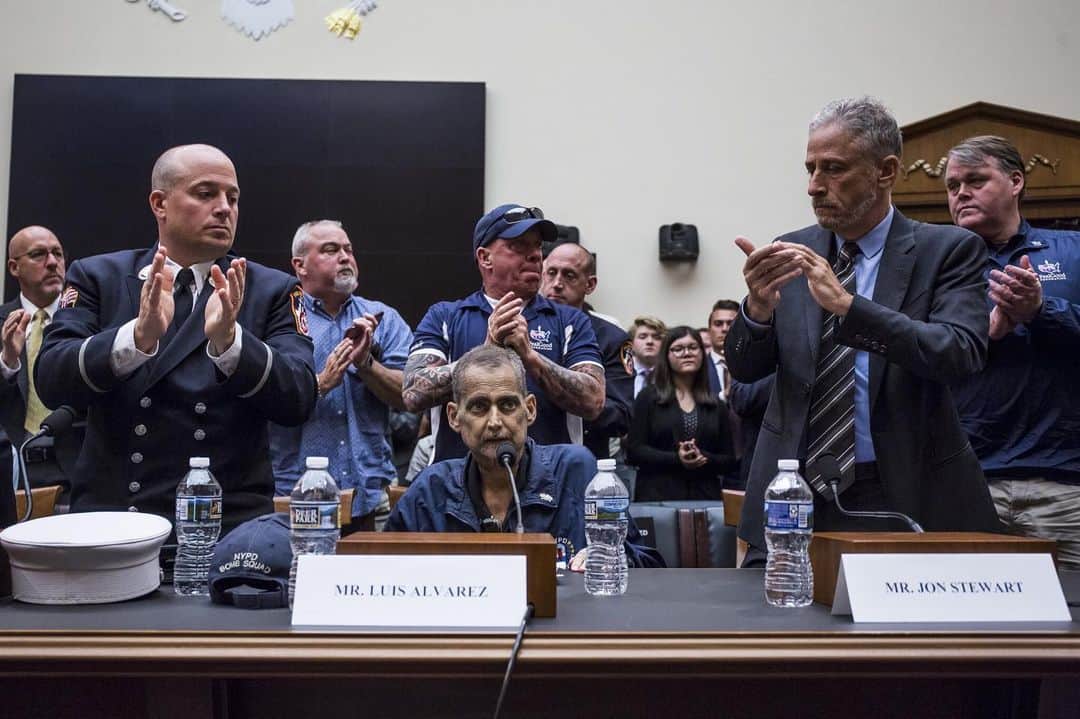 NBC Newsさんのインスタグラム写真 - (NBC NewsInstagram)「Retired New York Police Department detective and 9/11 responder Luis Alvarez receives applause during a House Judiciary Cmte. hearing on reauthorization of the September 11th Victim Compensation Fund on Capitol Hill. . "I should not be here with you, but you made me come. You made me come because I will not stand by and watch as my friends with cancer from 9/11, like me, are valued less than anyone else...It is my goal and it is my legacy to see that you do the right thing for all 9/11 responders." Click the link in our bio for more. . 📷 Zach Gibson / @gettyimages」6月12日 12時53分 - nbcnews