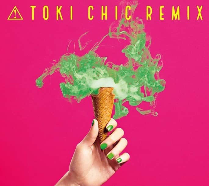 土岐麻子さんのインスタグラム写真 - (土岐麻子Instagram)「『TOKI CHIC REMIX』 のジャケットが出来ましたよ！ そして収録曲も発表しました！ 6/26 release！  1. PINK（tofubeats Remix） 2. SUNNY SIDE（WONK Remix） 3. Flame（mabanua Remix） 4. STRIPE（STUTS Remix）　 5. Black Savanna（Kan Sano Remix） 6. Peppermint Town（Awesome City Club Remix） 7. Blue Moon（Yoshinori Sunahara Remix） 8. Fried Noodles（FNCY HiNRG RMX）読み：ファンシーハイエナジーリミックス 9. Fancy Time（Avec Avec Remix） 10. 名前（Keiichi Sokabe Remix）」6月12日 12時59分 - tokiasako