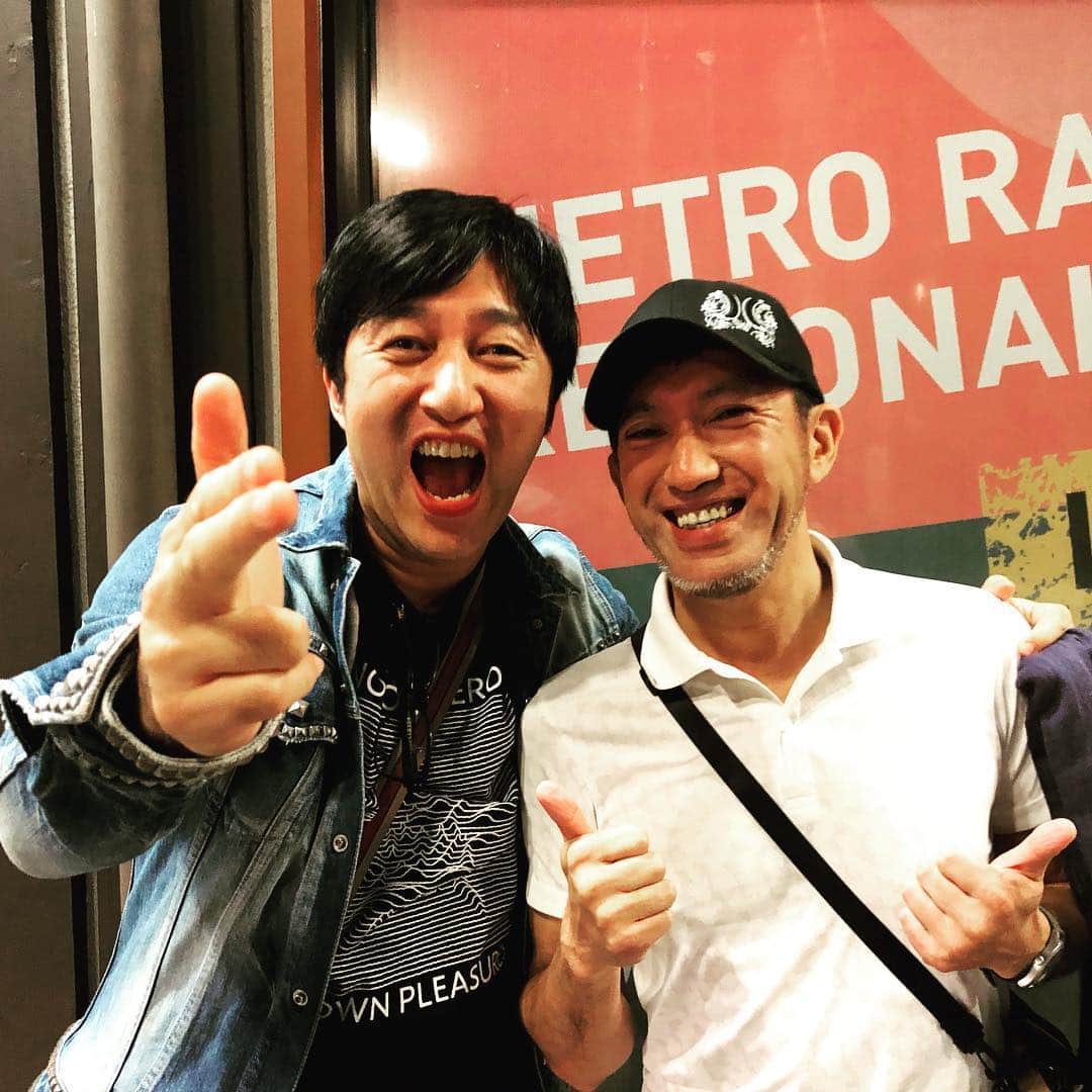 須田剛一のインスタグラム：「三上さんとディナー！」