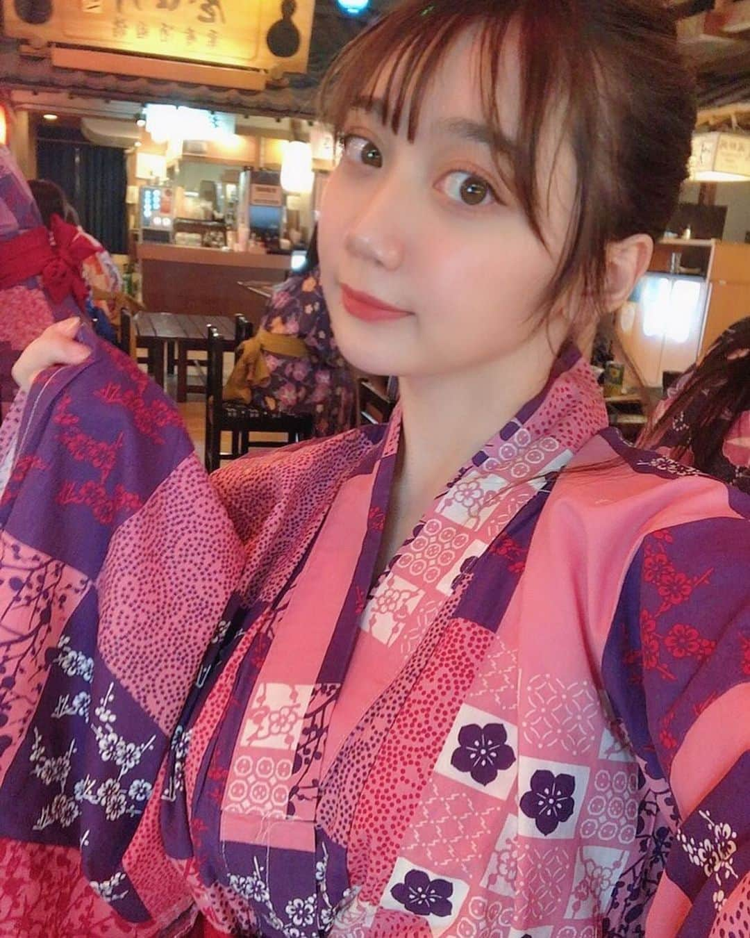 小澤しぇいんさんのインスタグラム写真 - (小澤しぇいんInstagram)「先日大江戸温泉に行ってきました♨️ 今年初の浴衣👘💕」6月12日 14時47分 - 1217_shane