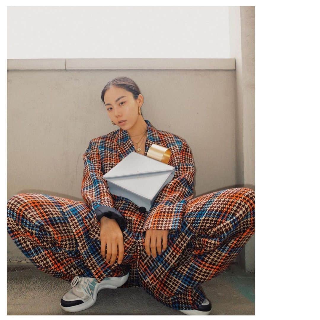 シューマッハさんのインスタグラム写真 - (シューマッハInstagram)「❤️ @gxiayan ❤️ #dorotheeschumacher #prefall19 #TheMuse #midweek #midweekinspiration #love #colors #style #fashion #suit #patternchecksuit #paris #france🇫🇷」6月12日 16時28分 - dorotheeschumacher