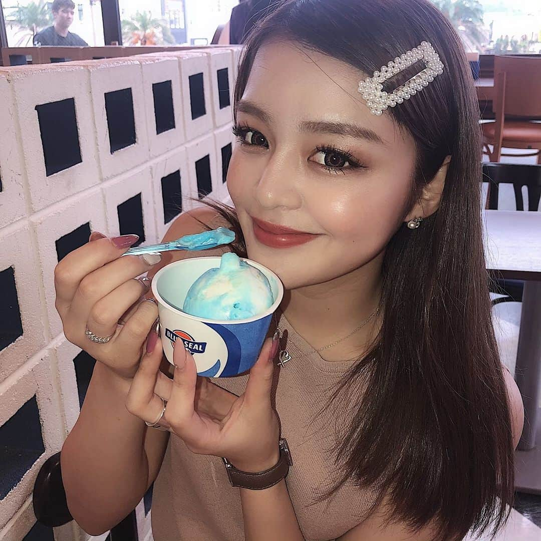 Nanamiさんのインスタグラム写真 - (NanamiInstagram)「𝙱𝙻𝚄𝙴 𝚂𝙴𝙰𝙻🍦♡ 投稿し直し🙇‍♀️ #BLUESAL」6月12日 16時33分 - nana27chan