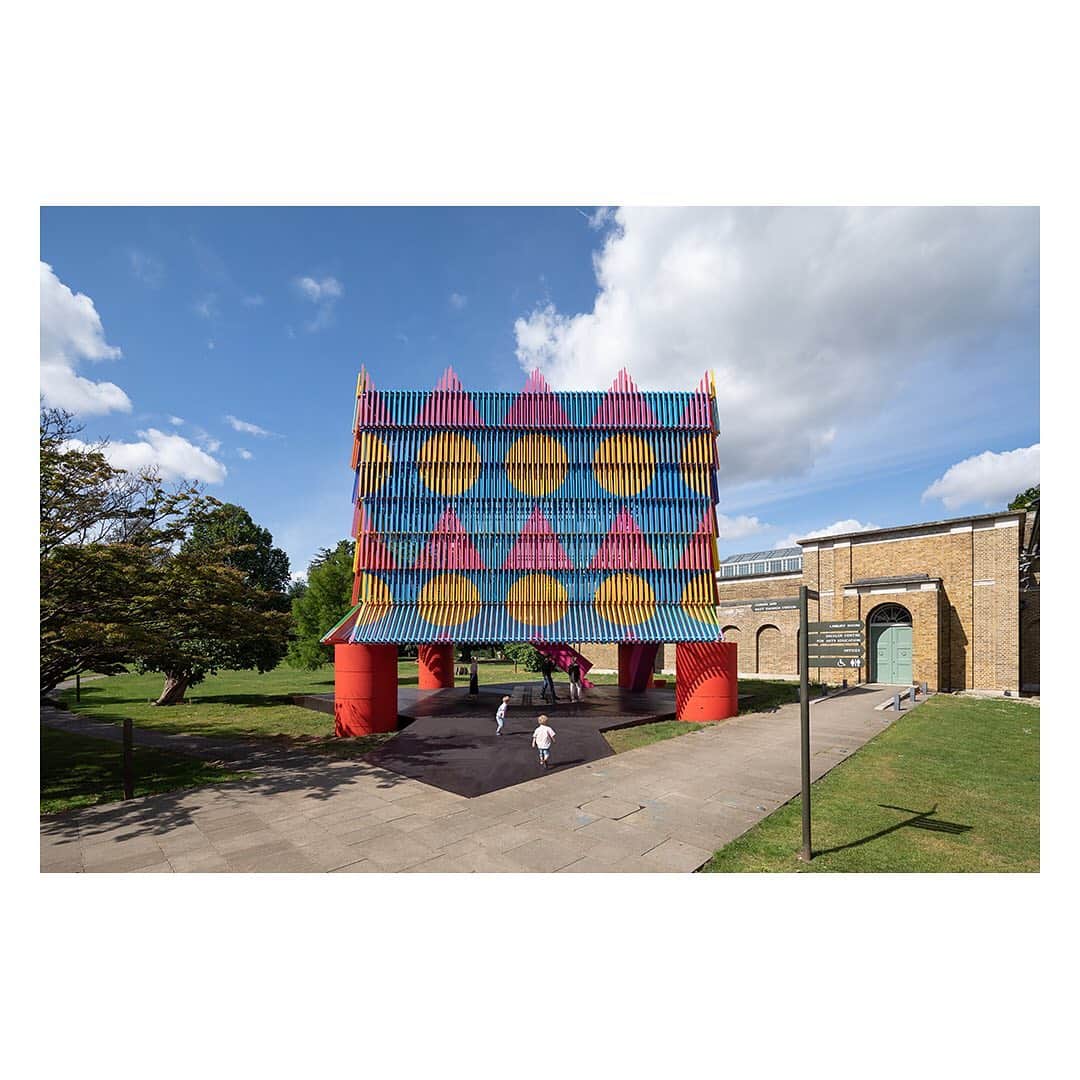 The Modern Houseさんのインスタグラム写真 - (The Modern HouseInstagram)「We are excited to announce that we are selling Dulwich Picture Gallery's 2019 pavilion, The Colour Palace. Follow the link in our bio to see more. 🌈📷@adamscottimages  @pricegore @yinka_ilori @dulwichgallery @londonfestivalofarchitecture  #pavilion #summer #dulwich #dulwichpavilion #thecolourpalace」6月12日 18時02分 - themodernhouse