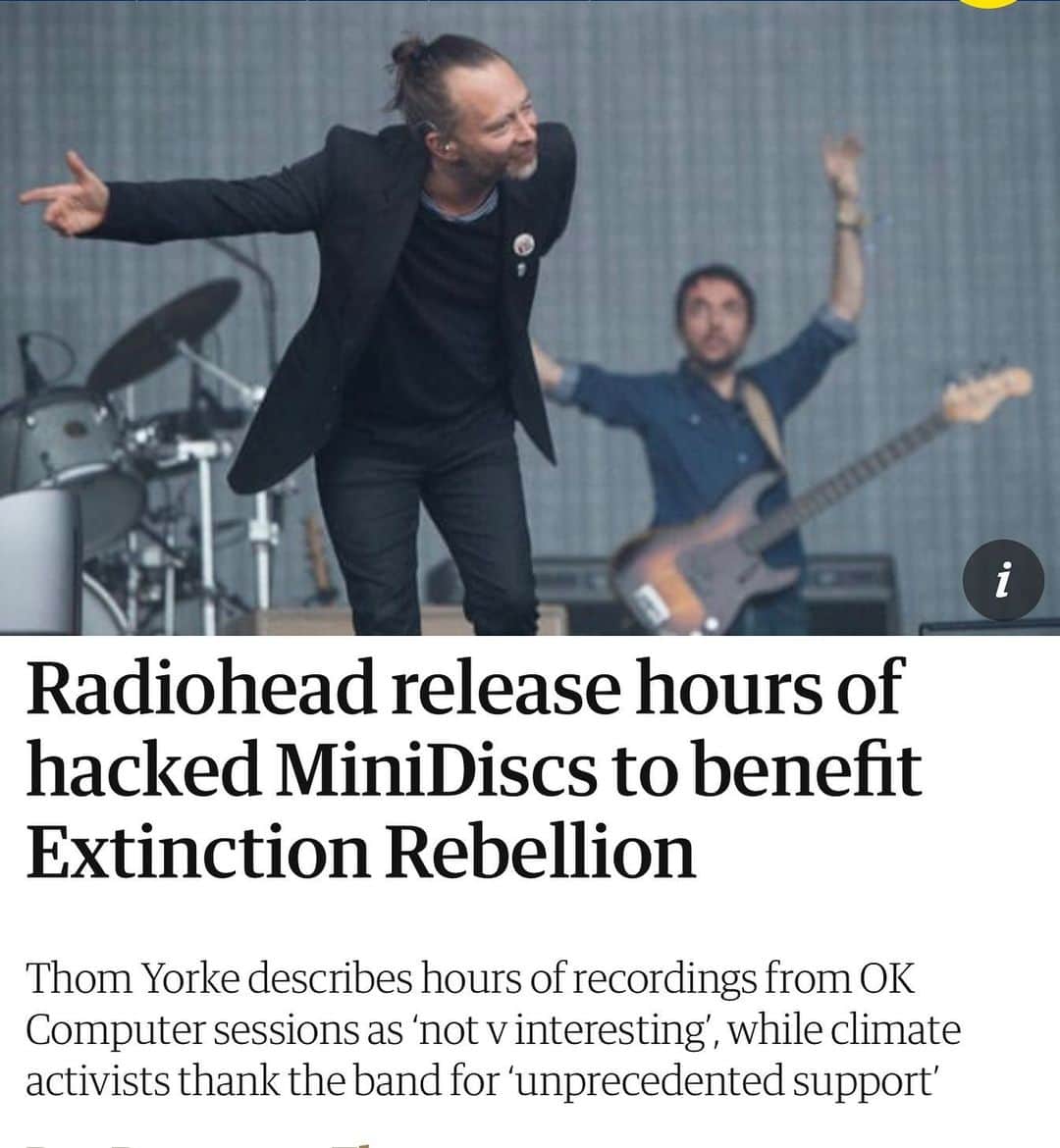 エルトン・ジョンさんのインスタグラム写真 - (エルトン・ジョンInstagram)「Radiohead I salute you 👏🏻👏🏻👏🏻👏🏻 @radiohead @extinctionrebellion」6月12日 18時49分 - eltonjohn