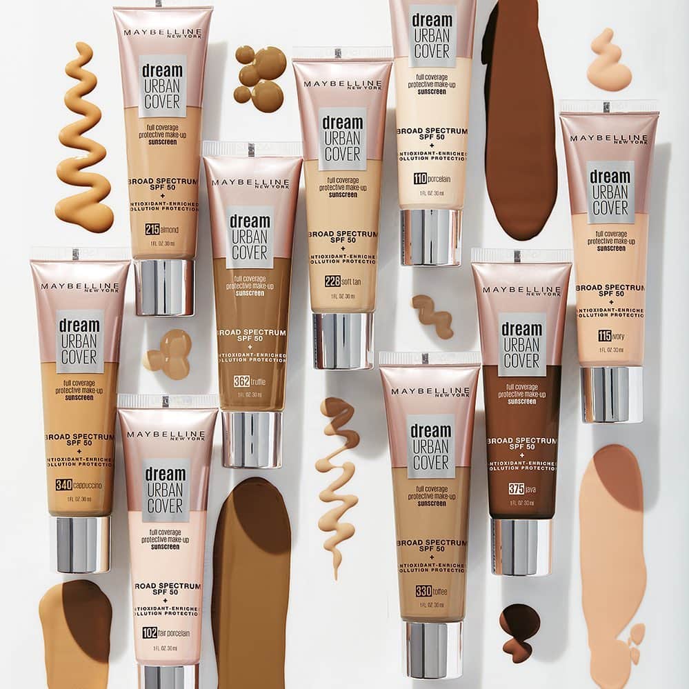 Maybelline New Yorkさんのインスタグラム写真 - (Maybelline New YorkInstagram)「Say hello to your summer foundation! Our NEW #dreamurbancover is the all-in-one foundation you need! Not only does it protect your skin from damaging sun rays, but it goes the extra mile to shield your skin from pollution! Apply and blend with your fingertips, makeup sponge or a brush for a natural-looking finish and you’re good to go! Leave only ❤️❤️ if you can’t wait to try this foundation. Tap to shop now!」6月12日 21時59分 - maybelline
