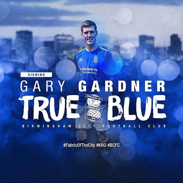 ゲイリー・ガードナーのインスタグラム：「Delighted with my move to @bcfc  Big thank you to Gav and the team @tmusgroup for everything #tmusfamily #BringTheNoise 🔵⚪️😀⚽️」