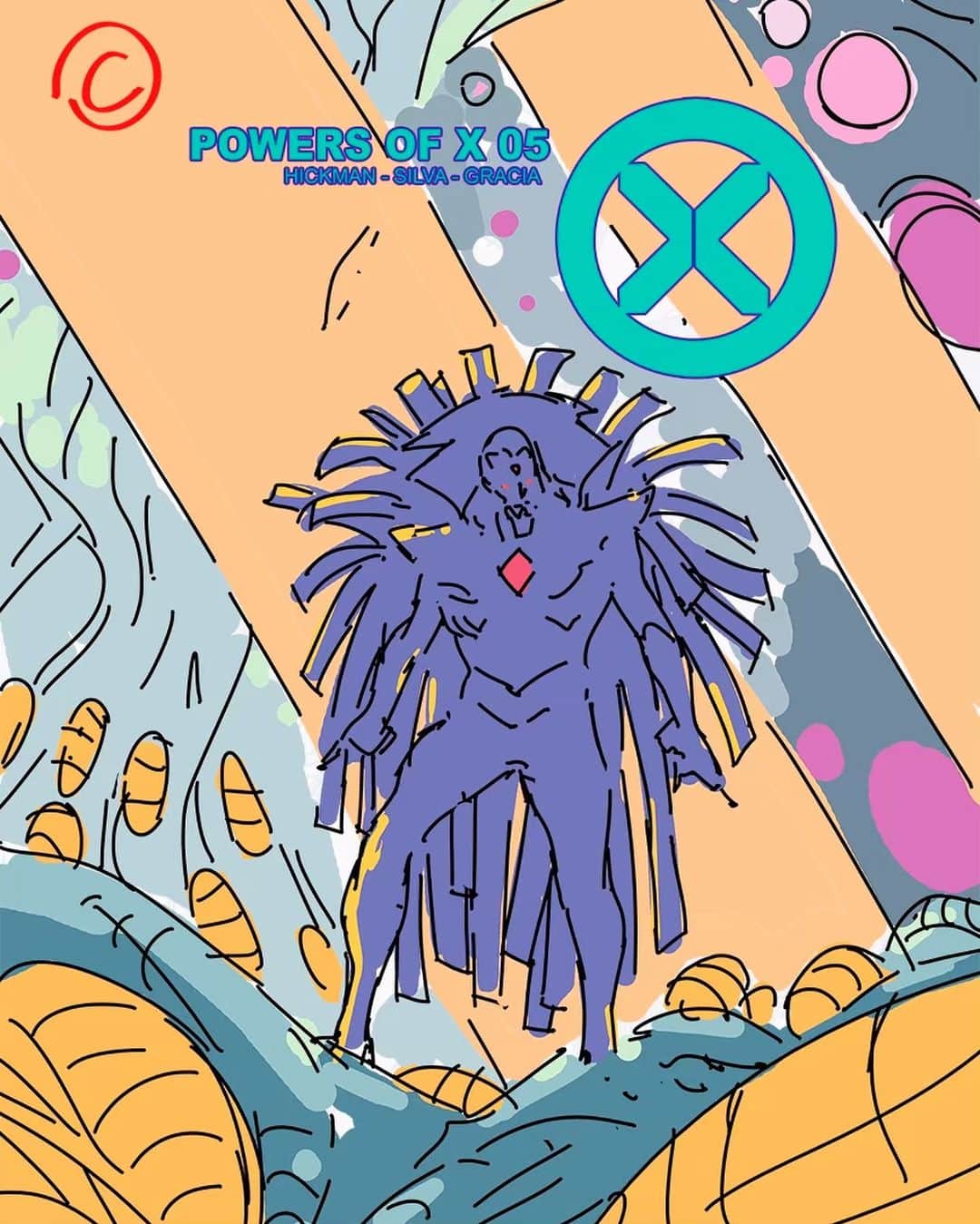 RB Silvaさんのインスタグラム写真 - (RB SilvaInstagram)「#PowersOfX 5 #Cover. #MarvelComics #Marvel #Xmen #RBSilva #MarteGracia #JonathanHickman #ComicCover #DigitalSketch #Photoshopcs6 #cintiq24hd」6月12日 22時56分 - rbsilva_comics