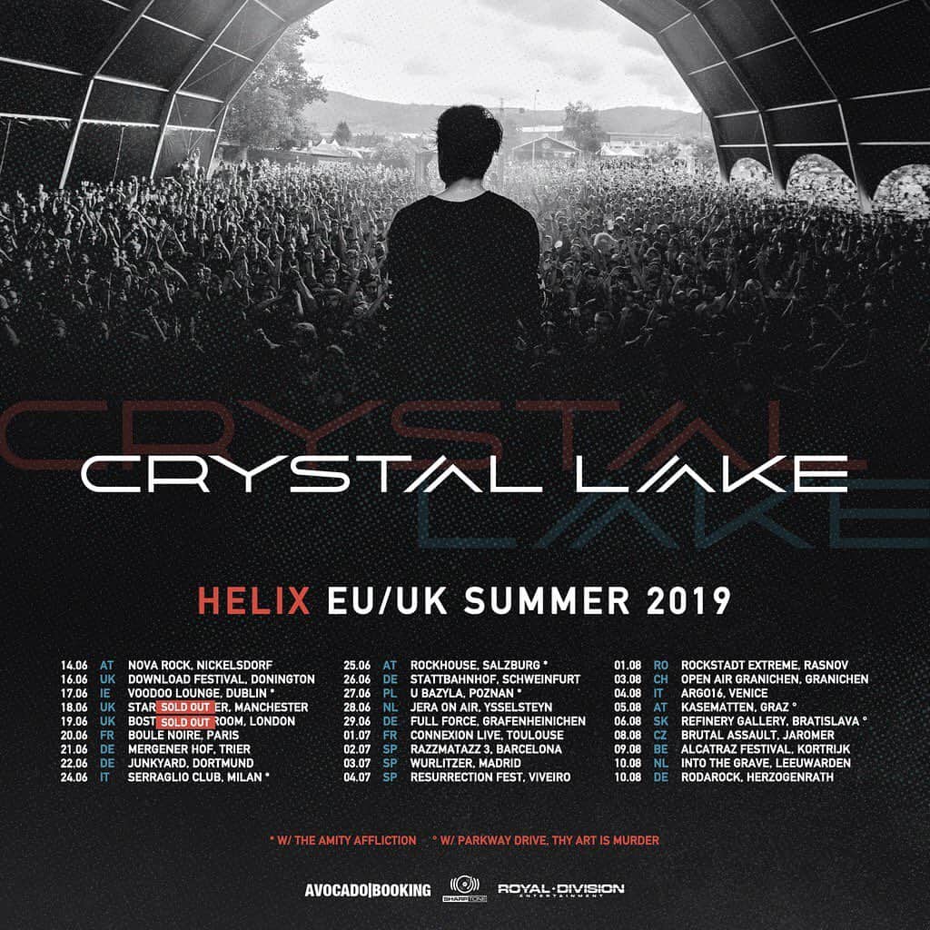 Crystal Lakeさんのインスタグラム写真 - (Crystal LakeInstagram)「HELIX EU/UK SUMMER 2019 MERCHANDISE  We’re selling those merch at the venue and festival! Please check it out. #CrystalLake #Helix #WorldTour」6月12日 22時57分 - crystallake777