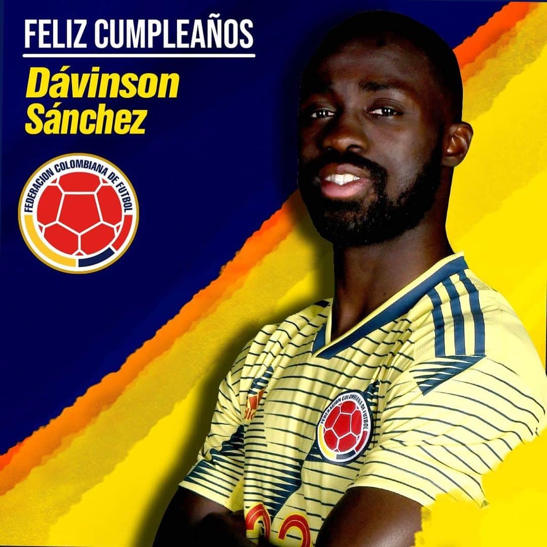 サッカー コロンビア代表チームのインスタグラム：「Feliz cumpleaños 2️⃣3️⃣ @daosanchez13 esperamos que pases feliz y disfrutes del día haciendo lo que más te gusta, jugando al fútbol.」