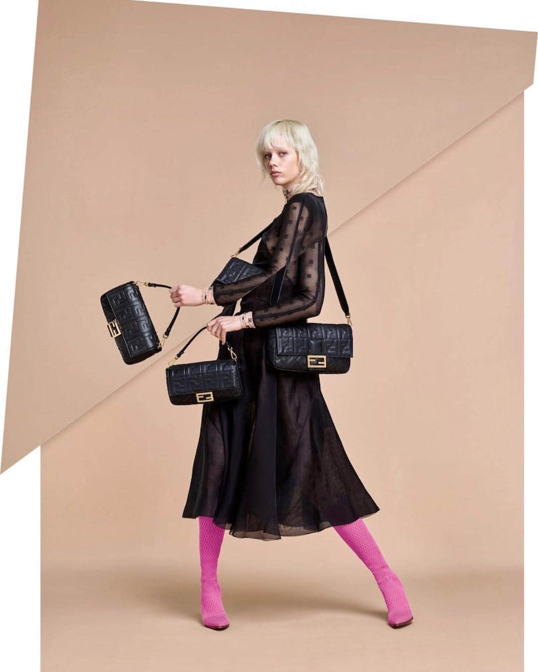 マリヤン・ジョンクマンのインスタグラム：「FENDI MEN'S FALL/WINTER 19-20 CAMPAIGN OUT NOW! 🎀💞 lot's of love for the @fendi team」