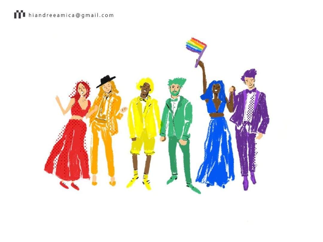 Dribbbleさんのインスタグラム写真 - (DribbbleInstagram)「Keep the love UP! PRIDE 2019 - Illustration by @andreeamicadesign⠀ ⠀ #dribbble #dribbblers #design #illustration #PrideMonth2019 #PrideMonth #loveislove」6月13日 0時52分 - dribbble