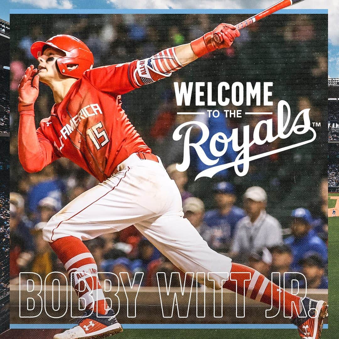 カンザスシティ・ロイヤルズさんのインスタグラム写真 - (カンザスシティ・ロイヤルズInstagram)「We have agreed to terms with No. 2 overall draft pick Bobby Witt Jr. Welcome to the #Royals, Bobby! #AlwaysRoyal」6月13日 2時44分 - kcroyals
