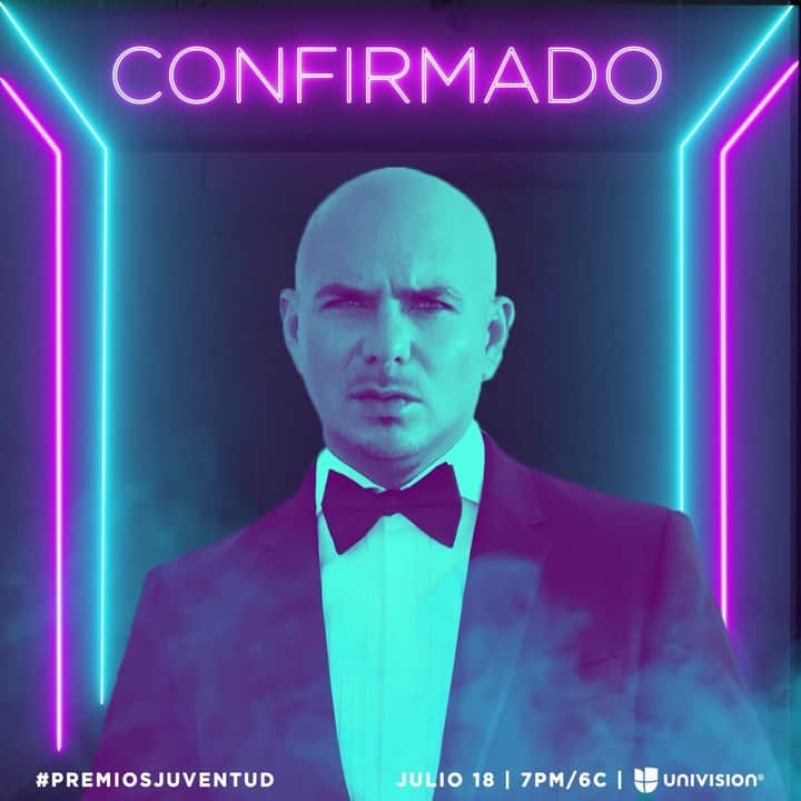ピットブルのインスタグラム：「Emocionado por @premiosjuventud? ¡Absolutamente! Dale!」