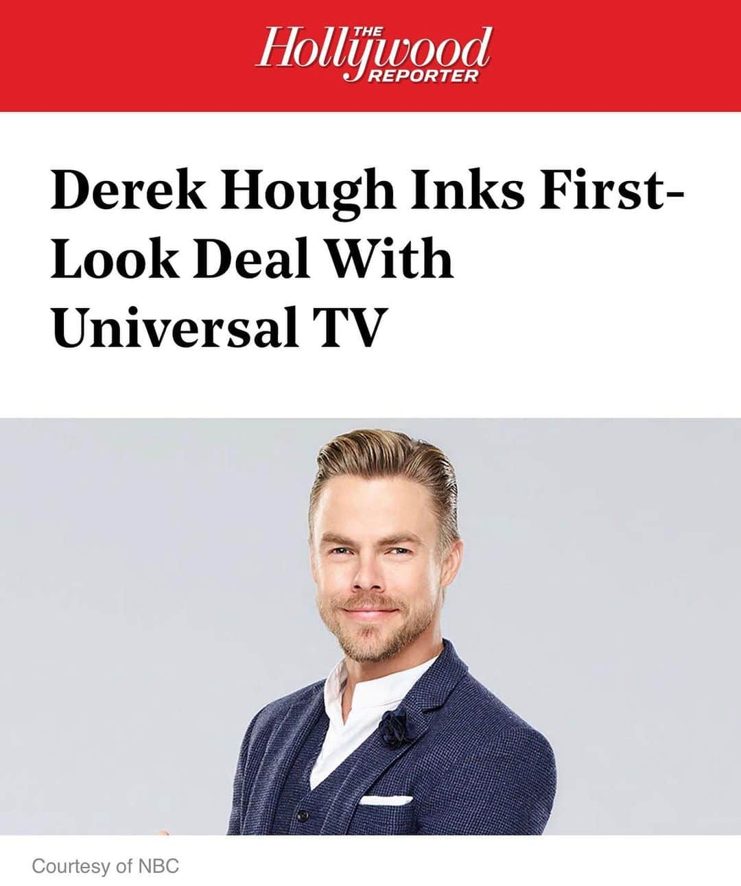 デレク・ハフさんのインスタグラム写真 - (デレク・ハフInstagram)「Can’t wait to start this new exciting chapter with my NBC family🙏🏼」6月13日 6時41分 - derekhough