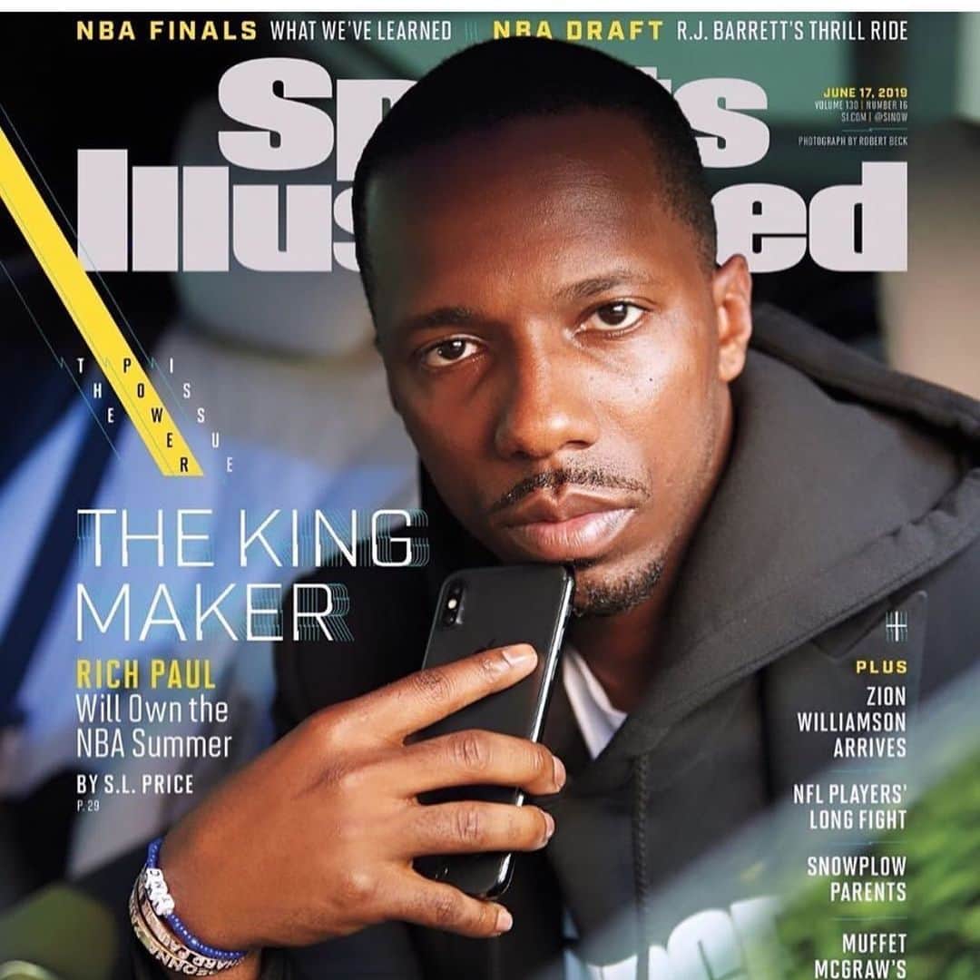 ドレイモンド・グリーンのインスタグラム：「Somewhere in the world a black kid with no athletic ability just said “Wait... So there’s another way for me to be on the cover of Sports Illustrated?!?!” Keep going @richpaul The Game Is Everything」