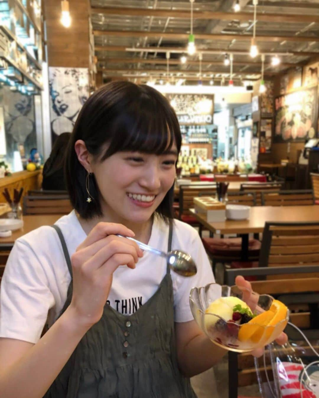 坂本 愛玲菜さんのインスタグラム写真 - (坂本 愛玲菜Instagram)「🍊🍹🍨 フィルターと現実。 #haveaniceday☺︎」6月13日 8時28分 - erena_hkt48