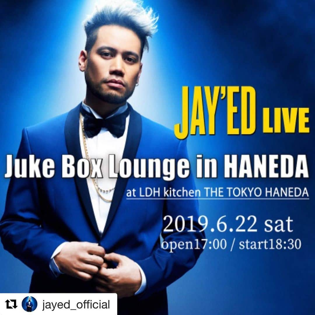 SWING-O a.k.a. 45さんのインスタグラム写真 - (SWING-O a.k.a. 45Instagram)「こちらの @jayed_official #jukeboxlounge リハも始まりました！ 懐かしのあれから、初披露なやつまで、素敵なセットリストが出来たよ！ @minoru_toyoda と俺との2人グルーヴは中々の相性で✌️ しかも2人ともコーラスも出来るからね🎤😄 must be magic♫  こちらは6.22、 @ldhkitchen_official 羽田でお待ちしております！  詳細はこちら https://www.ldhkitchen-thetokyohaneda.jp/schedule/jayed-live%E3%80%8Cjuke-box-lounge-in-haneda%E3%80%8D/」6月13日 10時30分 - swingo45