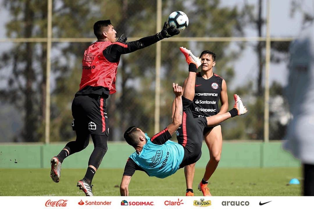 サッカーチリ代表チームさんのインスタグラム写真 - (サッカーチリ代表チームInstagram)「‪⚽ #LaRoja continúa trabajando a toda máquina con miras al debut en la #CopaAmerica2019 ‪👊 ¡A seguir con las mismas ganas!‬ . 📸 Carlos Parra/Comunicaciones ANFP Más fotos ➡ Anfp.cl」6月13日 10時27分 - laroja