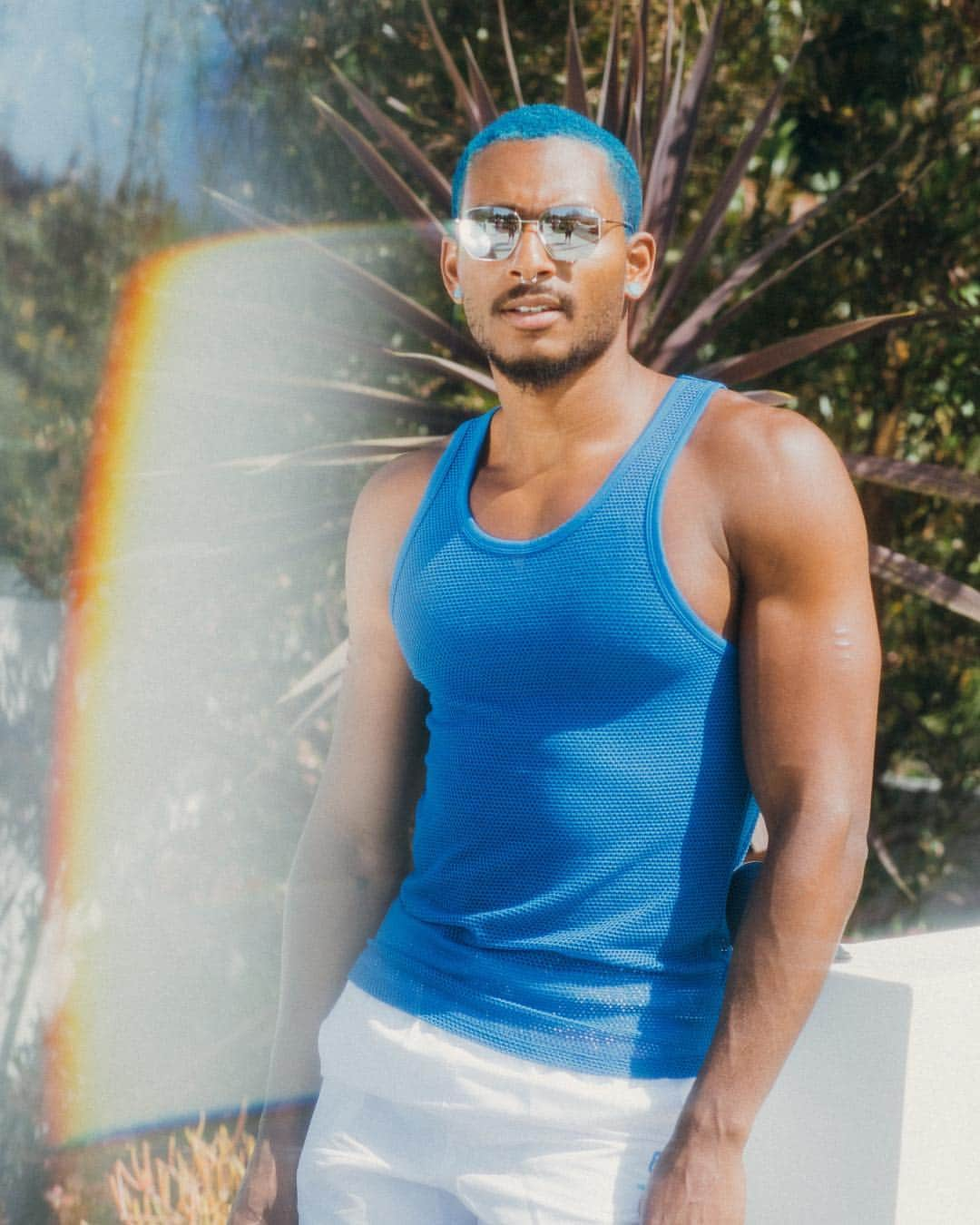 Calvin Kleinさんのインスタグラム写真 - (Calvin KleinInstagram)「@brycewillardsmithe is #PROUDINMYCALVINS, cool as blue in our body mesh tank top from the #CALVINKLEIN #Pride 2019 Capsule collection. 📸: @hunterabrams via @bfa ⠀⠀⠀⠀⠀⠀⠀⠀ In support of LGBTQ+ equality, CALVIN  KLEIN has made a donation to @humanrightscampaign™. #MYCALVINS」6月13日 11時15分 - calvinklein