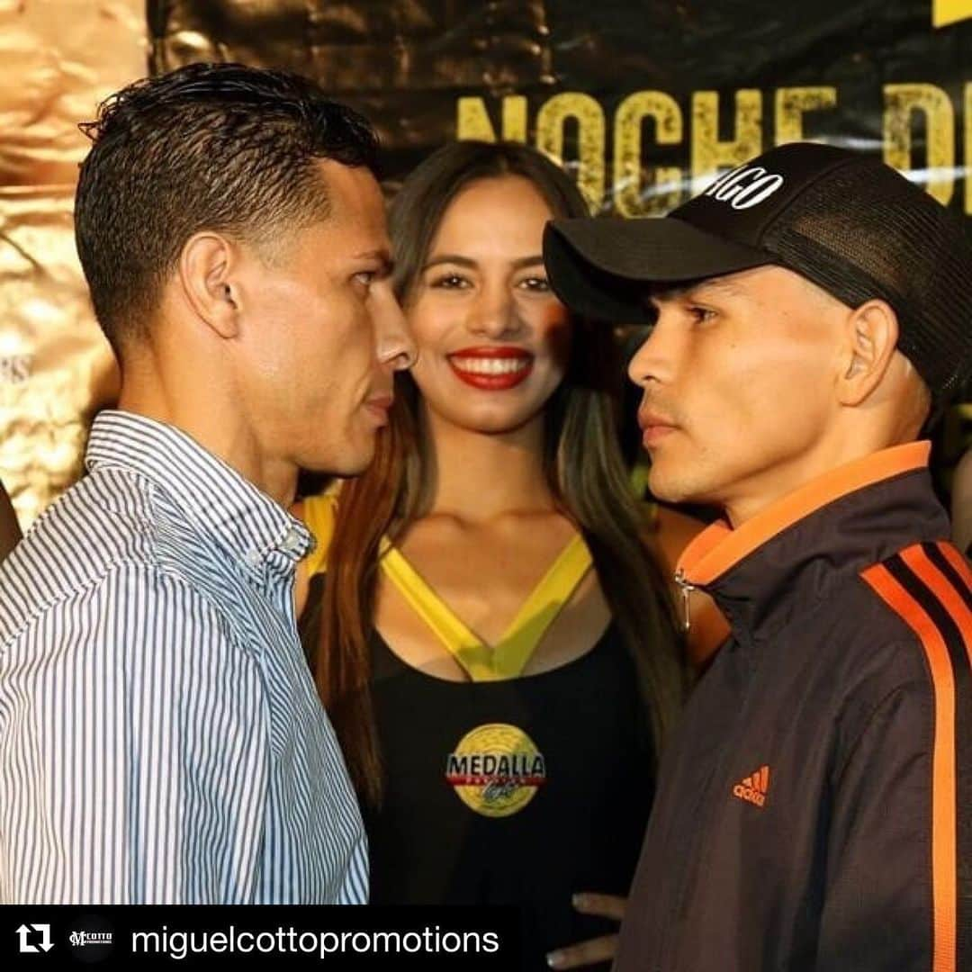 ミゲール・コットさんのインスタグラム写真 - (ミゲール・コットInstagram)「#Repost @miguelcottopromotions ・・・ A UNA GUERRA EN CAGUAS MCWILLIAMS ARROYO Y CARLOS BUITRAGO  PROMOTE ACCIÓN EL CHOQUE DE MAGDIEL COTTO VS. OTHONIEL GONZÁLEZ  CAGUAS, PUERTO RICO -Por los pasados cinco años, tanto el boricua McWilliams Arroyo como el nicaragüense Carlos Buitrago han estado envueltos en varios pleitos de campeonato mundial, con el primero disputando cetros en las 112 libras y el segundo haciendo lo propio en las 105 y 108 libras.  Y este sábado, ambos disputarán la oportunidad de volver a pelear por un campeonato mundial cuando se midan al máximo de 10 asaltos por el cetro Latino peso mosca de la Organización Mundial de Boxeo durante el pleito estelar del cartel de ‘Noche de Campeones DIRECTV en la coliseo Roger Mendoza de Caguas, en presentación de Miguel Cotto Promotions y H2 Entertainment el cuál se transmitirá de forma exclusiva para los clients de DIRECTV en su canal 161 – OnDIRECTV-HD. “Tenemos planes de ser campeón y Buitrago es la piedra en el camino. Sé lo que significa esta pelea y me he preparado bien para un gran peleador”, sostuvo Arroyo (18-4 con 14 KO’s), que aspira a que una exitosa defensa de su cetro Latino ante un nombre como Buitrago lo catapulte a otro combate de campeonato mundial. “Buitrago es un peleador con nombre. Una victoria sobre él me puede ayudar mucho. Pero es un peleador peligroso, con gran asimilación y tiene mucha experiencia. Hay que venir listo para todo con él, sea boxear o sea intercambiar golpes. Va a ser una pelea dura”. ﻿Buitrago, por su parte, apuesta a que el subir de peso a las 112 libras le beneficiará en términos de fuerza y resistencia y que los resultados se verán el sábado en Caguas ante Arroyo. “No voy a exprimirme tanto para marcar el peso. Voy a hacer peso cómodo, voy a estar más fuerte y eso ya se reflejó en los entrenamientos y en lo guanteos. Espero que McWilliams esté listo para mi”, sostuvo Buitrago (31-4-1 con 17 KO’s). “Esta será una gran pelea, este sábado vamos a ver boxeo de nivel mundial en Caguas y será en exclusivo por DIRECTV. Ambos son dos guerreros y la meta es pelear por el campeonato mundial, el ganador de esta pelea se acerca a esa oportunidad,” sostuvo Miguel Cotto.」6月13日 12時03分 - realmiguelacotto