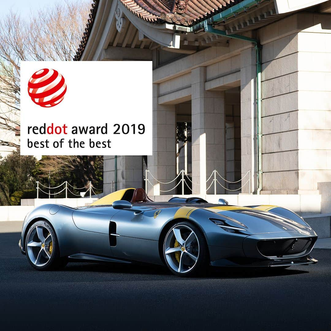 フェラーリさんのインスタグラム写真 - (フェラーリInstagram)「The #FerrariMonzaSP1 takes the prestigious “Red Dot: Best of the Best” 2019 award for its innovative and aesthetically outstanding design. @reddotaward_productdesign #RedDotAward」6月14日 0時01分 - ferrari