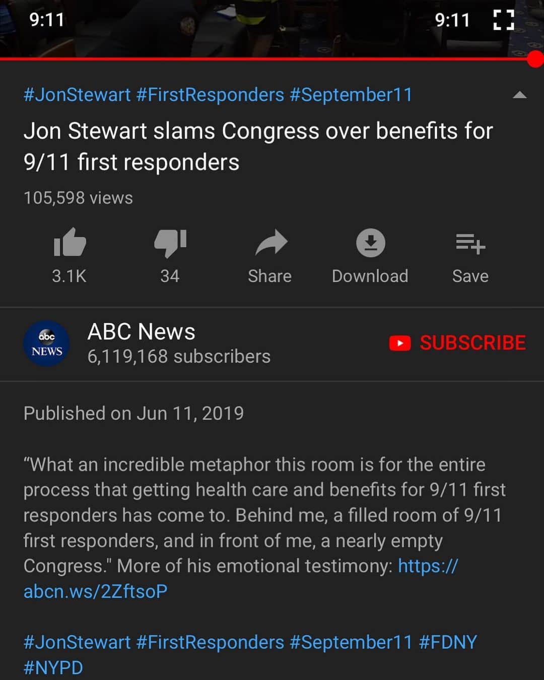 ジェシー・カーマイケルのインスタグラム：「Link in bio to watch this moving testimony... shameful indeed.」