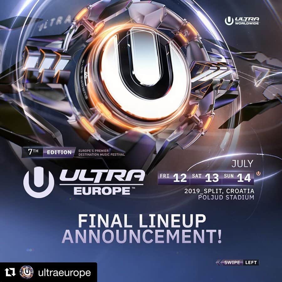 DJ ACEさんのインスタグラム写真 - (DJ ACEInstagram)「ＵＬＴＲＡ  ＥＵＲＯＰＥ  ２０１９﻿﻿ See you on 14th sunday!﻿﻿ ﻿ #ultra﻿ #UltraEurope﻿ #ACE1﻿ ﻿﻿ #Repost @ultraeurope with @get_repost﻿﻿ ・・・﻿﻿ #UltraEurope2019 - FINAL LINEUP ANNOUNCEMENT﻿﻿ ﻿﻿ Tickets for our 7th edition are on sale now at UltraEurope.com/tickets」6月13日 17時48分 - ace1djace