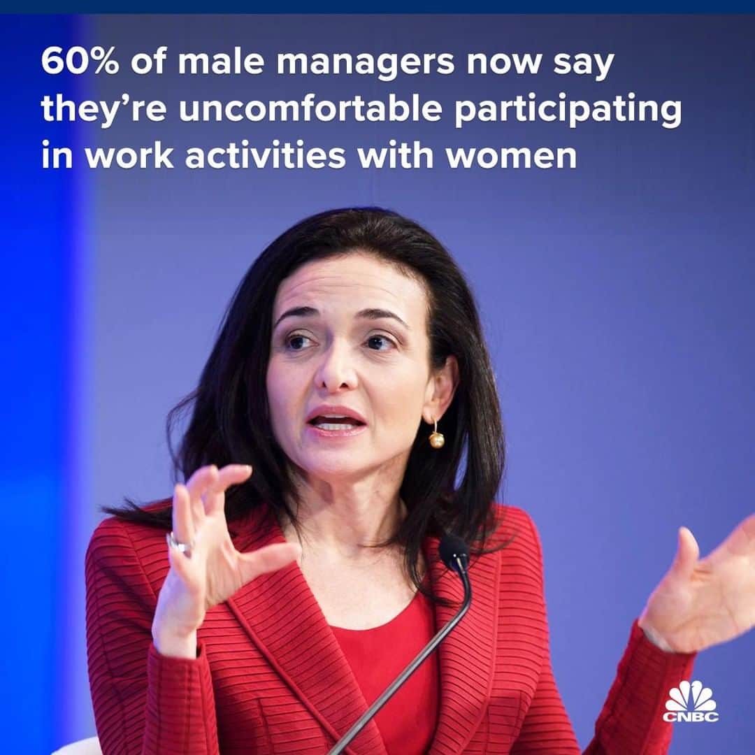 CNBCさんのインスタグラム写真 - (CNBCInstagram)「with @CNBCMakeIt: A new survey finds that 60% of male managers say they’re uncomfortable participating in regular work activities with women, including mentoring, working one-on-one or socializing.⠀ ⠀ According to the survey, released by LeanIn.org and SurveyMonkey, that’s a 33% increase from last year.⠀ ⠀ LeanIn.org founder and Facebook COO Sheryl Sandberg called the results “totally unacceptable.”⠀ ⠀ She said the problem with this dynamic is that “women already weren’t getting the same mentorship men were, particularly women of color.”⠀ ⠀ Details, at the link in our bio:⠀ *⠀ *⠀ *⠀ *⠀ *⠀ *⠀ *⠀ *⠀ #mentorship #mentor #mentoring #leanin #sherylsandberg #womeninbusiness #business #businessnews #cnbc #cnbcmakeit」6月13日 19時00分 - cnbc