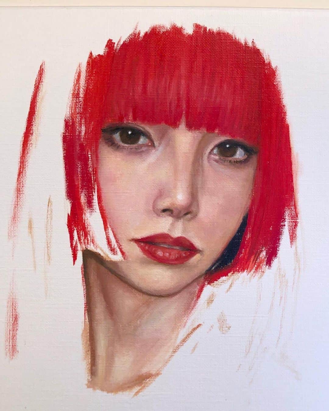 のインスタグラム：「途中経過の時点で好きすぎる﻿な ﻿ 絵 @nowamogi」