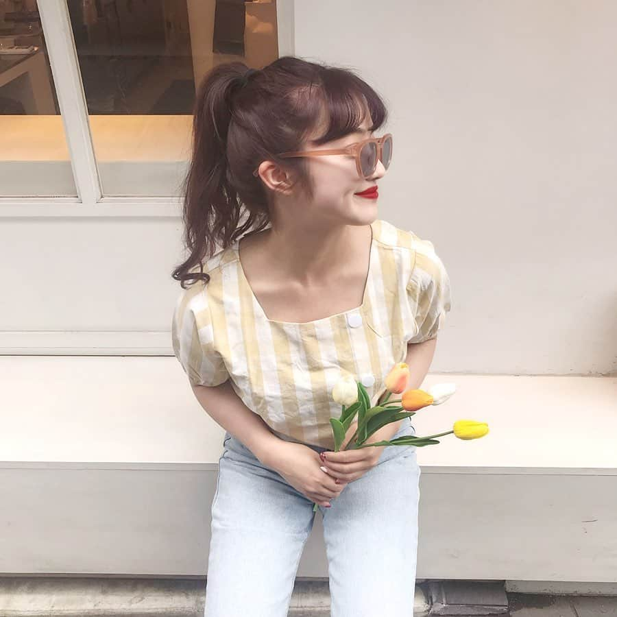 河﨑莉奈さんのインスタグラム写真 - (河﨑莉奈Instagram)「🌼 tops @mixxmix_japan 👖 pants @mellow_neon」6月13日 19時46分 - rinya5588