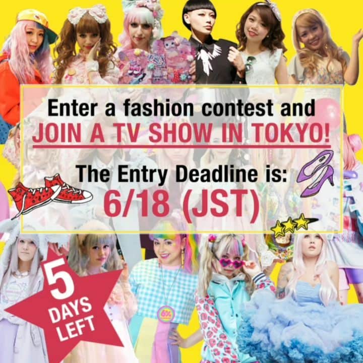 Kawaii.i Welcome to the world of Tokyo's hottest trend♡ Share KAWAII to the world!のインスタグラム：「★5 days until entries close!★ If you haven’t submitted your entry yet, hurry! The deadline is 6/18 Japan time. You can access the entry page from our Bio 🤘 @kawaiiiofficial ・ [My Kawaii Personal Style Fashion Contest 2019] is organized by Kawaii International ・ They’re looking for the next Kawaii leader to appear on the show and help share Kawaii culture! ・ Send a picture of your outfit, and tell them about your favorite fashion styles and what you want to express in the entry form. ・ Enter a fashion contest and join a TV show in Tokyo!🗼 ・ ・ ・ ・ A special thanks to everyone who applied! (Sorry that we couldn’t feature everyone🙏💦💦) ・ ・ #nhkkawaii #kawaiifashion #japanesefashion #tokyo #harajuku #streetfashion #pink #yumekawa #decora #sweetlolita #KawaiiInternational #MyKawaiiPersonalStyle #mykawaiicontest #fashioncontest #kawaii #kawaiileader #kawaiifashion #kawaiistyle #kawaiilife #instagramjapan #harajuku #tokyo #japan #NHKworld #nhkworldjapan #nhk」