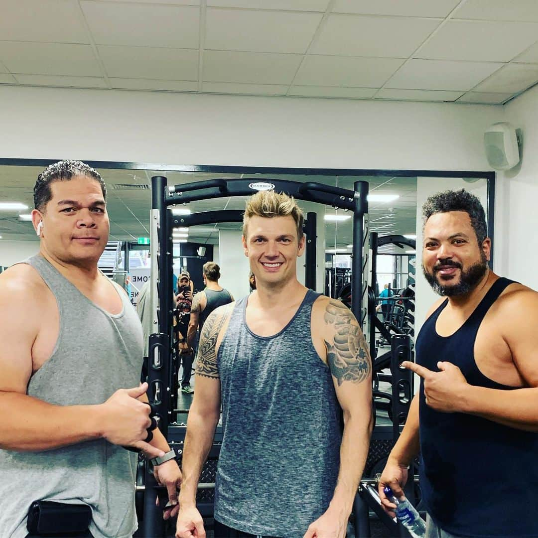 ニック・カーターさんのインスタグラム写真 - (ニック・カーターInstagram)「Back in the gym after being off for a little while. #fitnessmotivation #fitness #health #healthandfitness #training  #weightlifting」6月13日 21時14分 - nickcarter