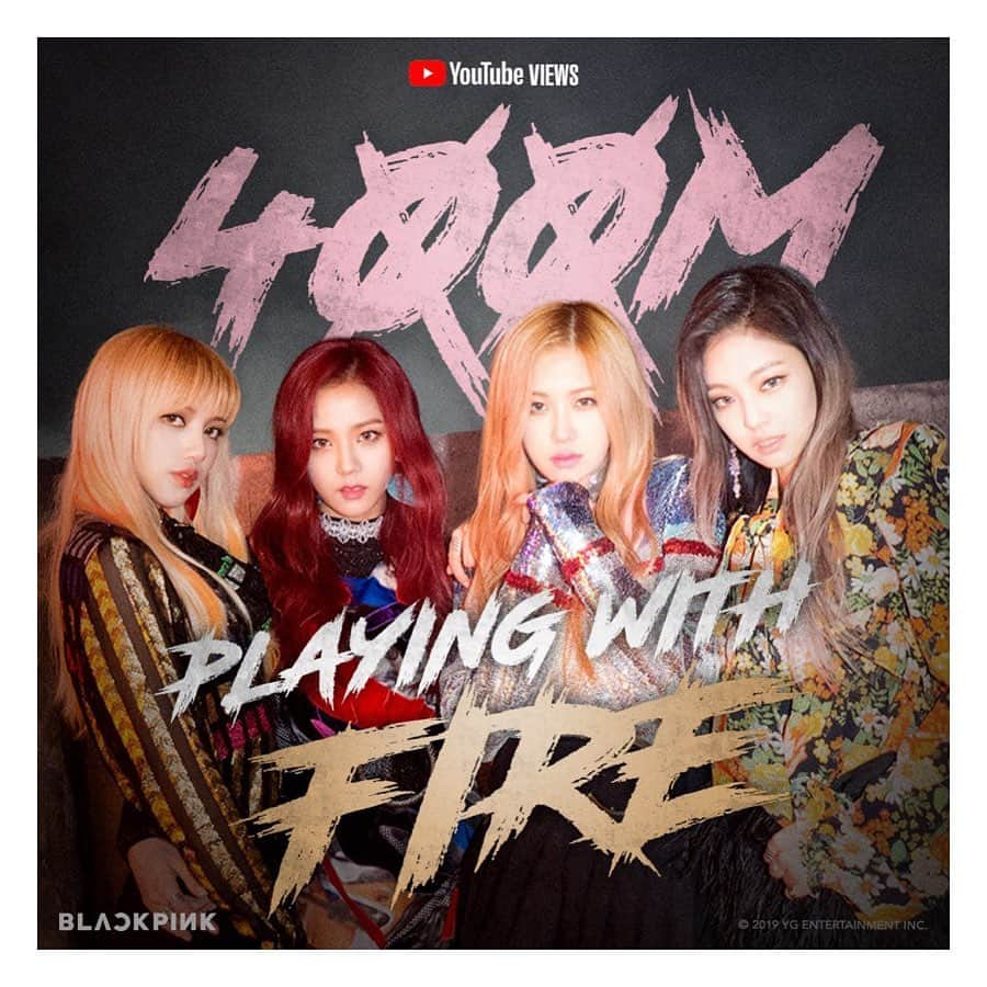 BLACKPINKさんのインスタグラム写真 - (BLACKPINKInstagram)「#BLACKPINK #블랙핑크 #PLAYINGWITHFIRE #불장난 #MV #400MILLION #YOUTUBE #YG」6月13日 21時55分 - blackpinkofficial