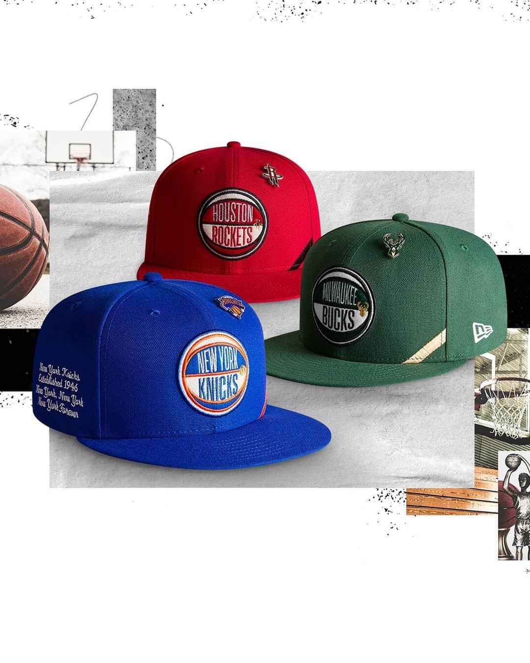 ニューエラ・キャップのインスタグラム：「The 2019 NBA Authentics: Draft Series Collection is here. Get ready for the draft at neweracap.com. All teams available now.」