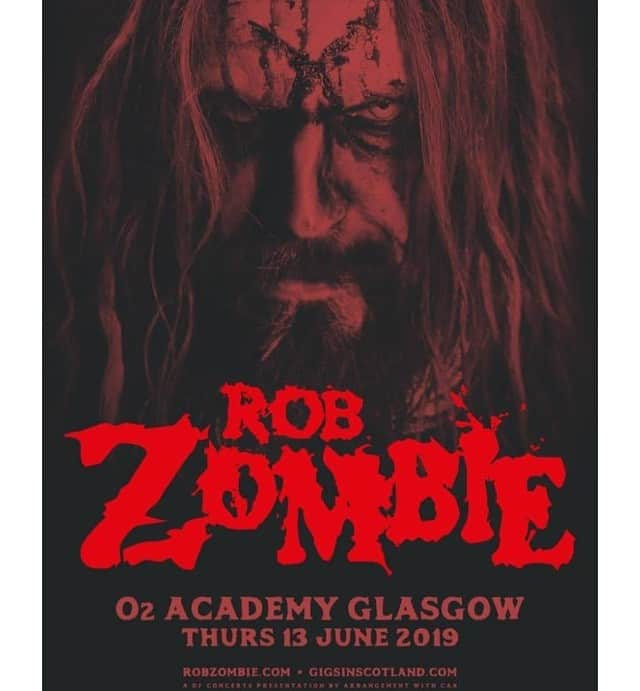 ロブ・ゾンビさんのインスタグラム写真 - (ロブ・ゾンビInstagram)「Tonight in Glasgow! The tour begins! #robzombie #scotland #johnfive #piggyd #gingerfish」6月13日 22時14分 - robzombieofficial