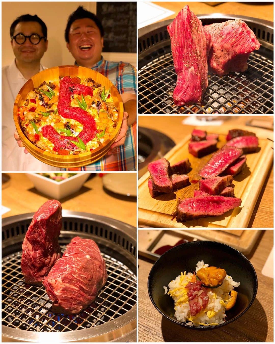 秋山具義さんのインスタグラム写真 - (秋山具義Instagram)「今日は、『食べあるキング』の5周年 肉解体パーティー！﻿ 『格之進R+』で、楽しく、美味しかった〜！﻿ ﻿ #食べあるキング」6月13日 22時42分 - gugitter