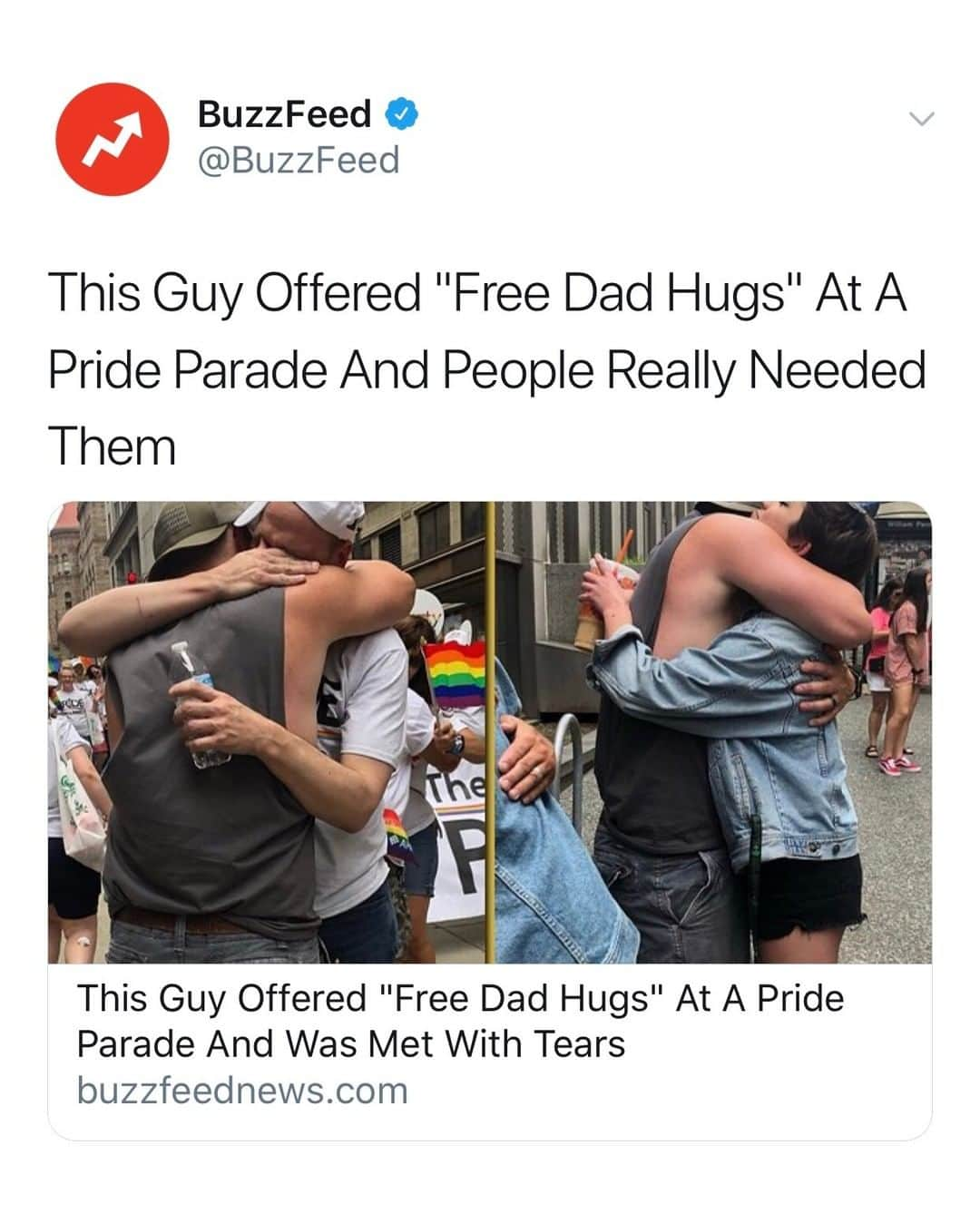 BuzzFeedさんのインスタグラム写真 - (BuzzFeedInstagram)「"You could tell they hadn’t had something as simple as a hug from their dad in a long time," he said. "That broke my heart." Read the full story from @buzzfeednews 👉link in bio 😭」6月14日 9時00分 - buzzfeed