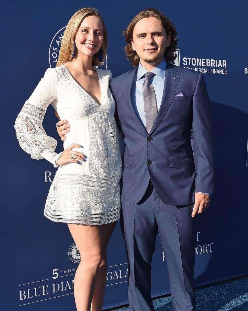 People Magazineさんのインスタグラム写真 - (People MagazineInstagram)「Go Dodgers! 💙 Prince Michael Jackson, the oldest son of the late Michael Jackson, stepped out with his girlfriend for the Los Angeles Dodgers Foundation Blue Diamond Gala. | 📷: Gregg DeGuire/Getty」6月14日 9時48分 - people