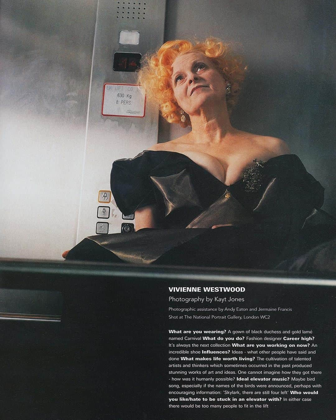 i-Dさんのインスタグラム写真 - (i-DInstagram)「Going 🆙on a Thu⁣rsday... ⁣⁣⁣ Throwing it back to October 1999's The Elevator Issue when i-D shot some of fashion's biggest names, from Queen @viviennewestwood to the late Karl Lagerfeld, in... you guessed it. An elevator!⁣ ⁣ ⁣[The Elevator Issue, no 191, October 1999. ]⁣⁣⁣ .⁣⁣⁣ .⁣⁣⁣ .⁣⁣⁣ Photography @kayt_jones⁣ #VivienneWestwood #TBT」6月14日 1時40分 - i_d