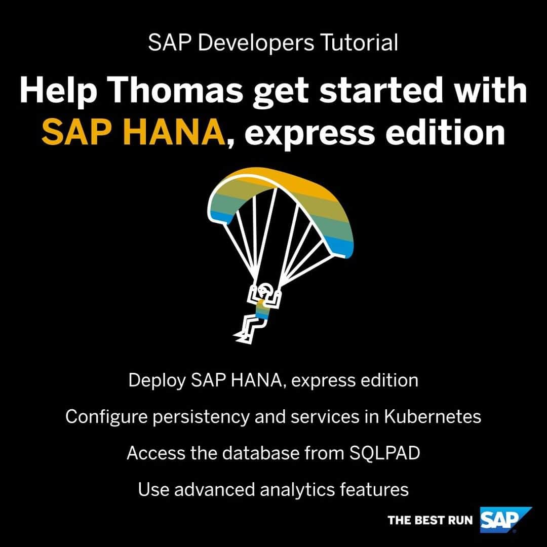 SAPさんのインスタグラム写真 - (SAPInstagram)「[Tutorial for beginners] Use #SAPHANA, express edition to help Thomas, our fictional developer, get started with Kubernetes, text analytics, graph and geospatial 👉 http://sap.to/6179Eoamv」6月14日 1時44分 - sap