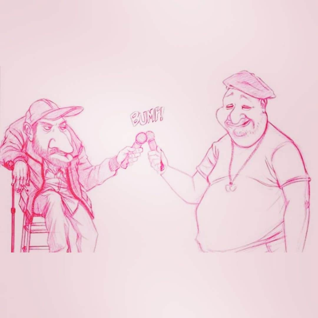 ジェフリー・ロスさんのインスタグラム写真 - (ジェフリー・ロスInstagram)「Fuck this artist @nigeldrawsstuff I’ve never been roasted by a drawing before. Come see #bumpingmics LIVE in Southern California this weekend @morongocasinoresort & @harrahssocal」6月14日 3時16分 - therealjeffreyross