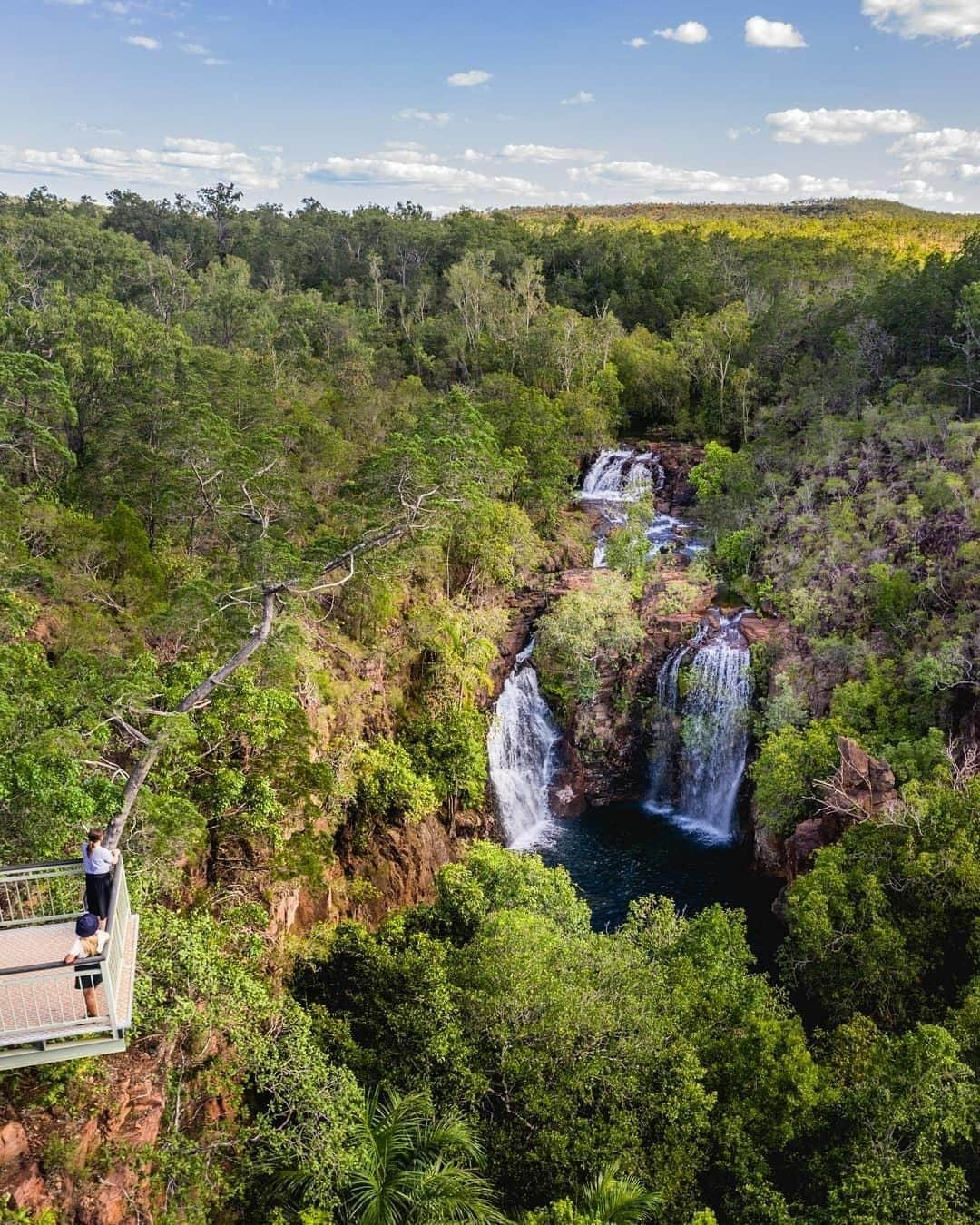 Australiaさんのインスタグラム写真 - (AustraliaInstagram)「Today we’re chasing waterfalls in #LitchfieldNationalPark 💦 @robmulally recently visited @ntaustralia’s spectacular #FlorenceFalls, which he highly recommends as “a must-do for those visiting #Darwin”. Many of the park’s freshwater swimming holes have now reopened for @tourismtopend’s dry season, so make sure you bring your swimsuits along. After a refreshing dip, dry off by doing the scenic walk up to the viewing platform for panoramic views of the open valley before the 1.5-hour drive back to Darwin.  #seeaustralia #NTaustralia #tourismtopend #travel #thegreatoutdoors」6月14日 4時00分 - australia