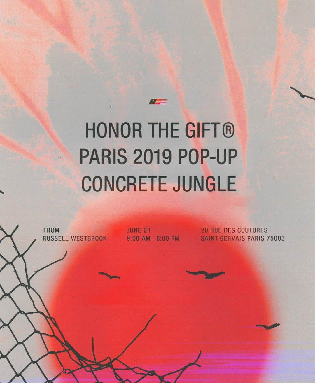 ラッセル・ウェストブルックさんのインスタグラム写真 - (ラッセル・ウェストブルックInstagram)「An Inner City heatwave is coming to Paris.  Honor The Gift Paris 2019 Concrete Jungle ⠀⠀⠀⠀⠀⠀⠀ Pop-Up with Russell Westbrook June 21  9:00 AM - 6:00 PM ⠀⠀⠀⠀⠀⠀⠀ 20 Rue Des Coutures Saint-Gervais 75003 Paris, France」6月14日 4時01分 - russwest44