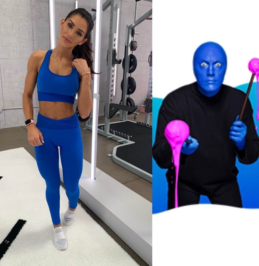 Alexia Clarkさんのインスタグラム写真 - (Alexia ClarkInstagram)「Who wore it better? 😂😂 For some reason it’s been on my bucket list to see @bluemangroup 😂😂💙💙 I really don’t know why but since I was a kid I’ve always wanted to go! Have you seen them live? . OUTFIT TAGGED  www.alexia-clark.com  #alexiaclark #queenofworkouts #queenteam #queen2019 #workout #fitgirl #fitness #workout #gym #bluemangroup #ootd #fitforHisreason #inspo #gymmotivation」6月14日 4時20分 - alexia_clark