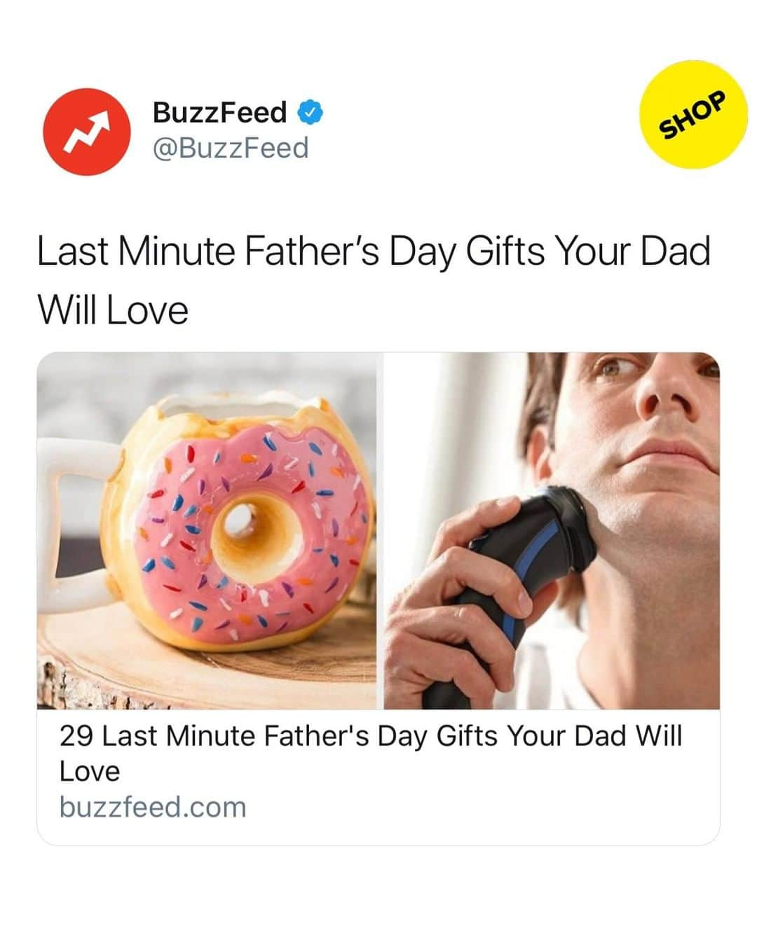 BuzzFeedさんのインスタグラム写真 - (BuzzFeedInstagram)「SHOP: Still haven't gotten a Father's Day gift? We've got you covered 👉link in bio 🧔 • • *We hope you love the products we recommend! Just so you know, BuzzFeed may collect a share of sales or other compensation from the links on this page. Oh, and FYI — prices are accurate and items in stock as of time of publication*」6月14日 5時01分 - buzzfeed